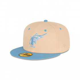 Gorra 59fifty MLB Florida Marlins Ice Latte Azul