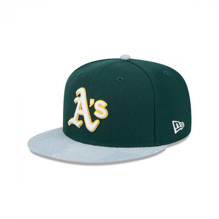 Gorra 59Fifty Oakland Athletics MLB Patch Denim Dark Green