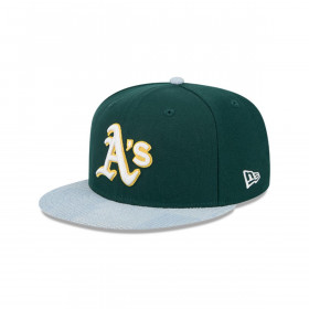 Gorra 59Fifty Oakland Athletics MLB Patch Denim Dark Green