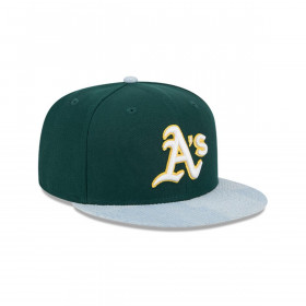 Gorra 59Fifty Oakland Athletics MLB Patch Denim Dark Green