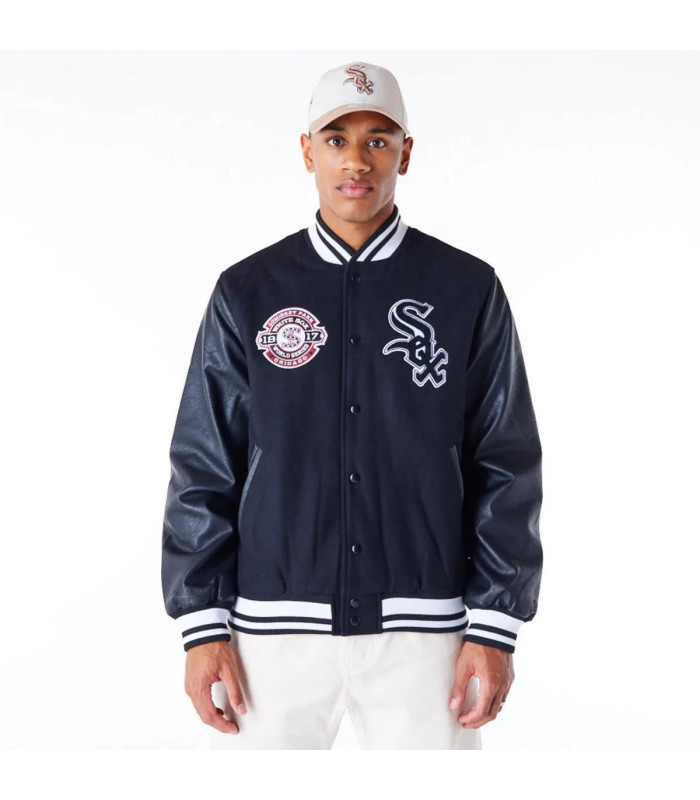 Chaquetas Chicago White Sox MLB Patches Black