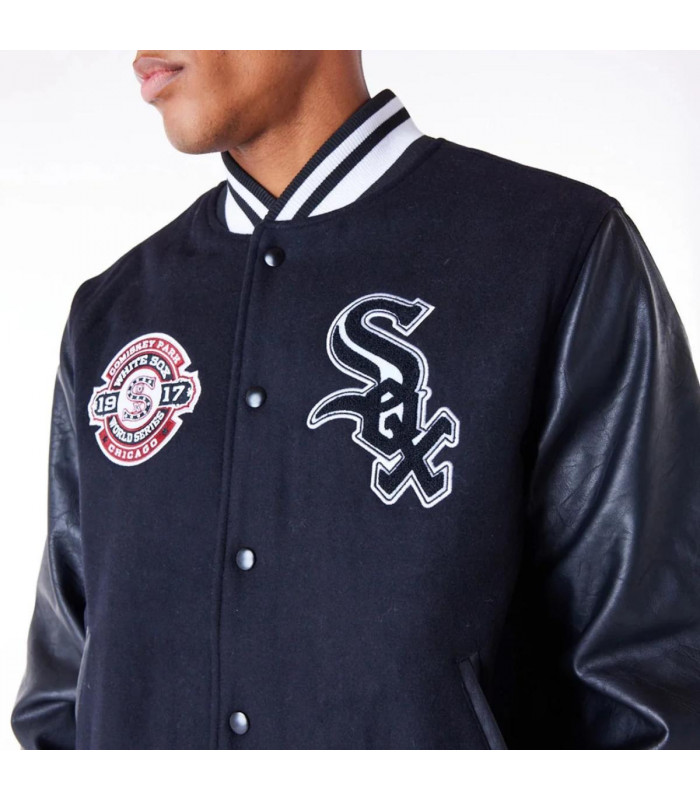 Chaquetas Chicago White Sox MLB Patches Black