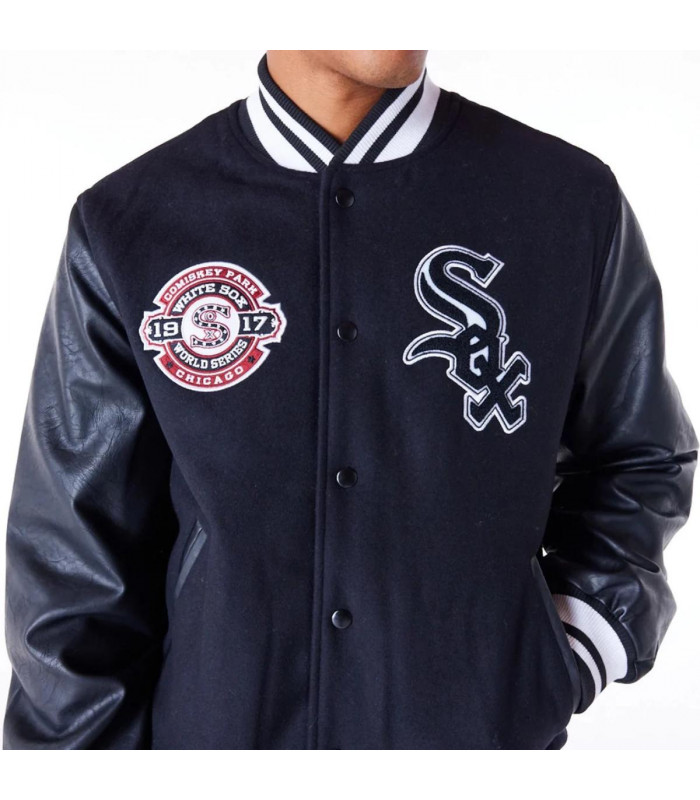Chaquetas Chicago White Sox MLB Patches Black