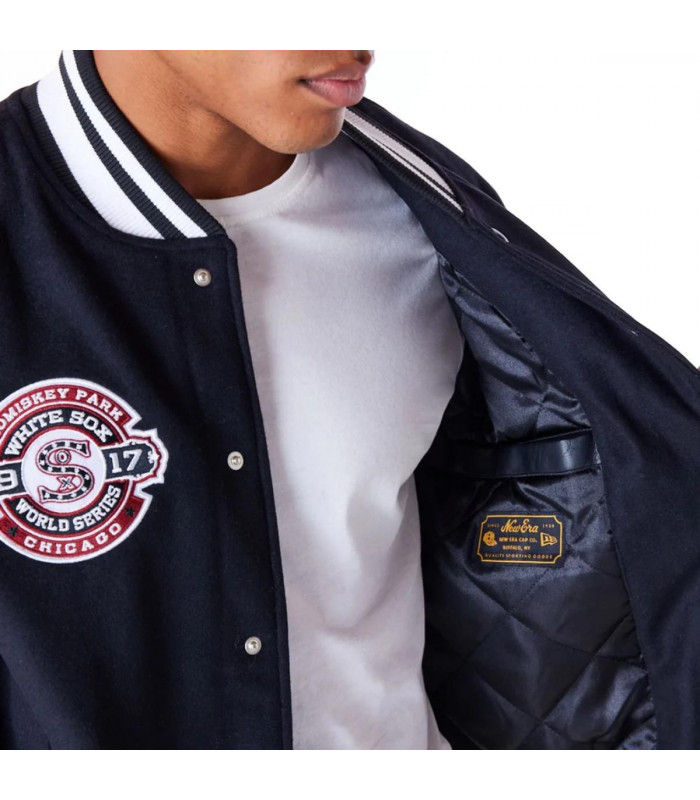 Chaquetas Chicago White Sox MLB Patches Black