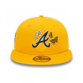 Gorra 59Fifty Atlanta Braves MLB Seasonal Flower Dark Yellow