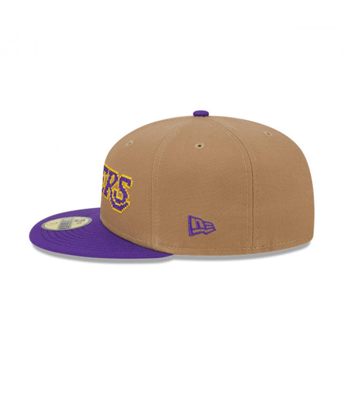 Gorra 59Fifty Los Angeles Lakers NBA Classic Wordmark Beige