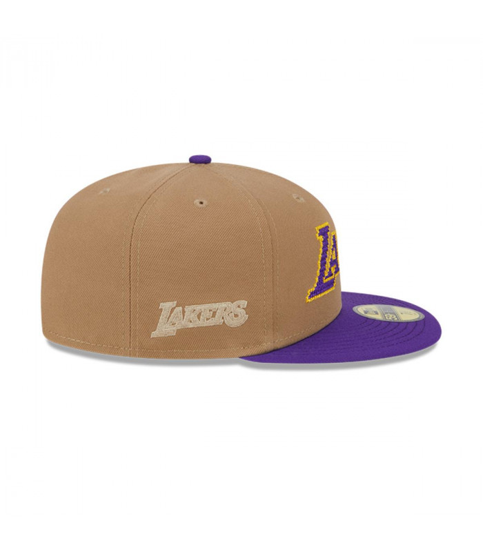 Gorra 59Fifty Los Angeles Lakers NBA Classic Wordmark Beige