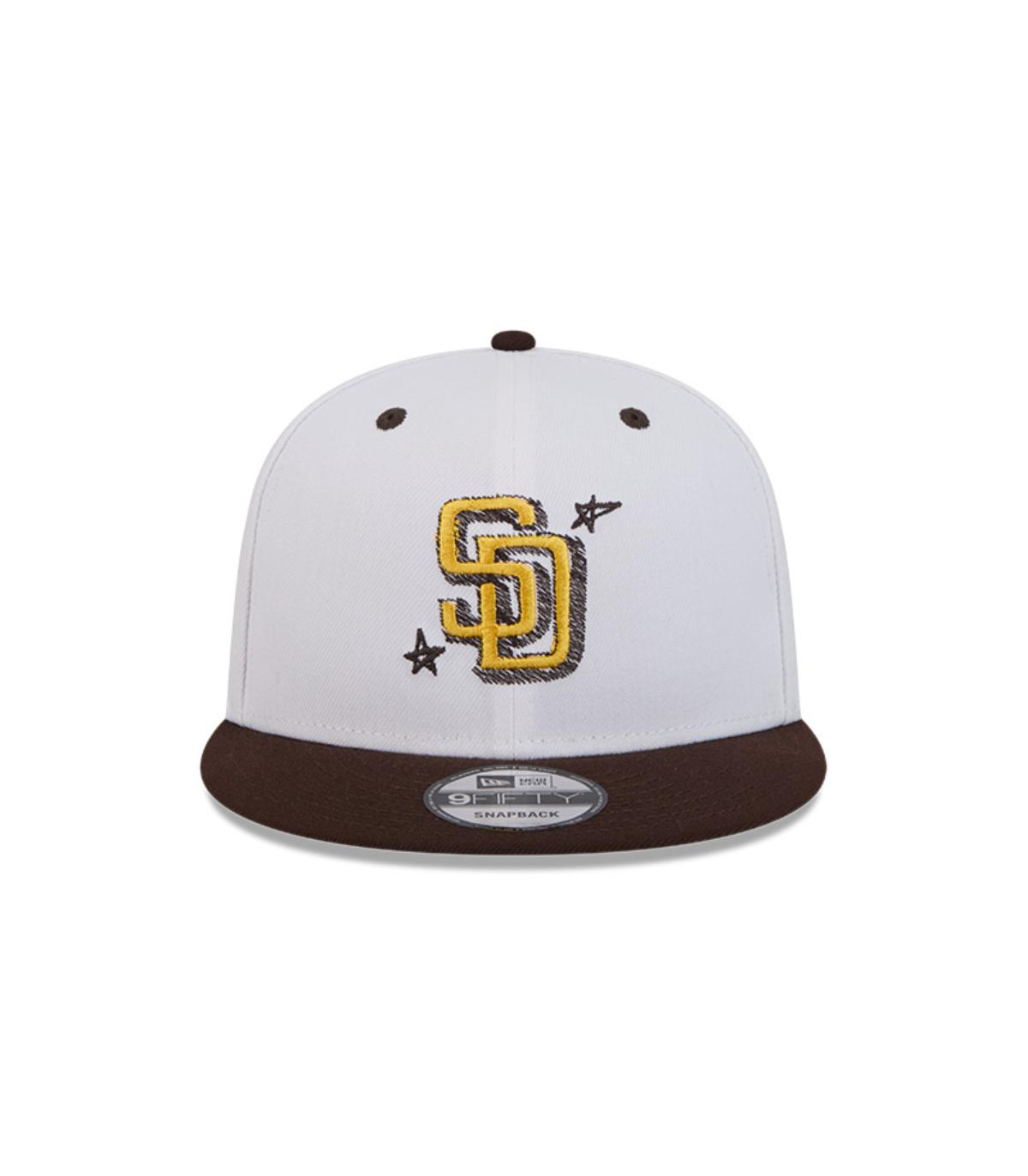 Padres 9FIFTY 白×茶 刺繍 Doodles 日本未発売 Padres 9FIFTY 白×茶 刺繍 Doodles 日本未発売