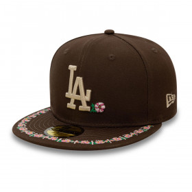 Gorra 59Fifty Los Angeles Dodgers MLB Floral Border Brown