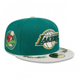 Gorra 59Fifty Los Angeles Lakers NBA Novelty Holly Green Med