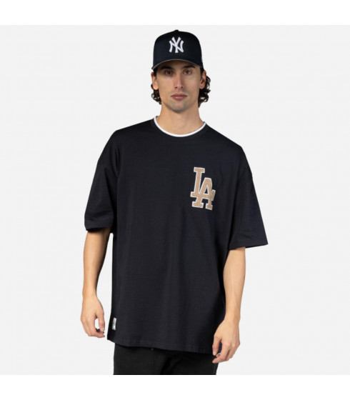 Polera  Los Angeles Dodgers MLB Patches Navy