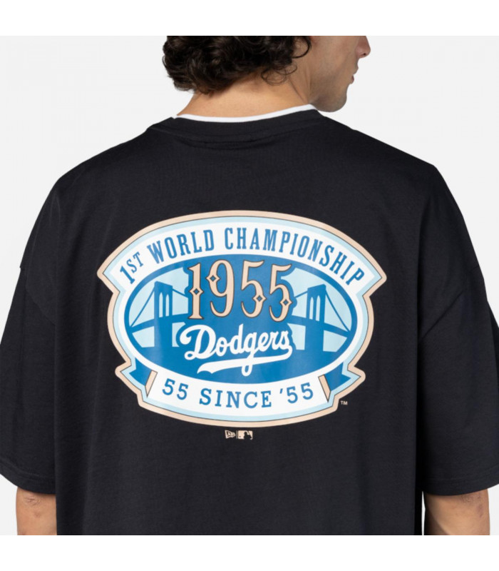 Polera  Los Angeles Dodgers MLB Patches Navy