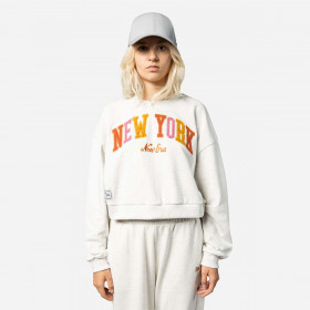 Polerón New Era New York City Gris Pastel Woman