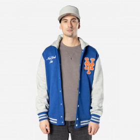 Chaqueta  New York Mets MLB Throcback Prep Azul