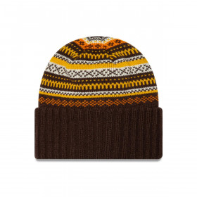 Beanie  New Era Fairisle Beanie Dark Brown Woman