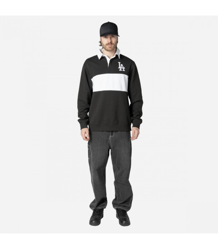 Poleron Los Angeles Dodgers MLB Throwback Prep Negro