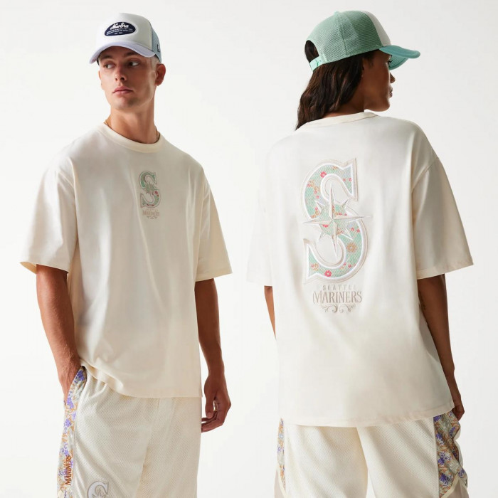 Polera Seattle Mariners MLB Floral Open White
