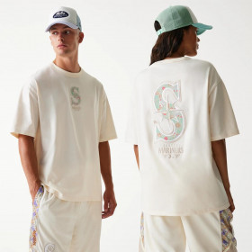 Polera Seattle Mariners MLB Floral Open White