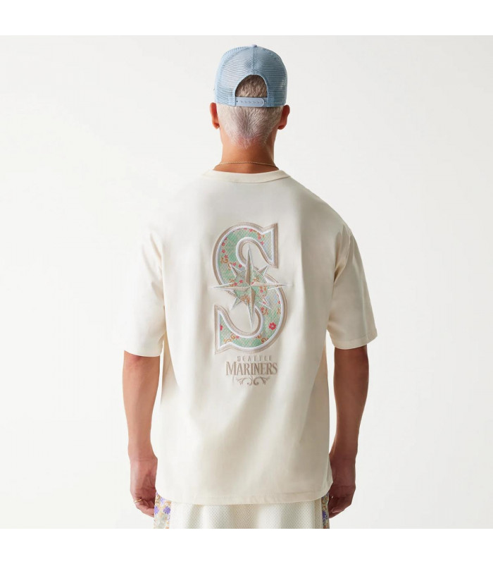 Polera Seattle Mariners MLB Floral Open White
