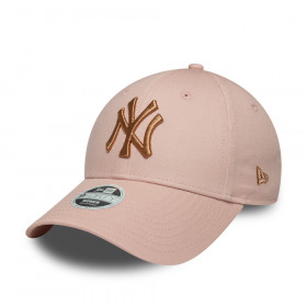Gorra 9Forty New York Yankees Metallic Rosado Women