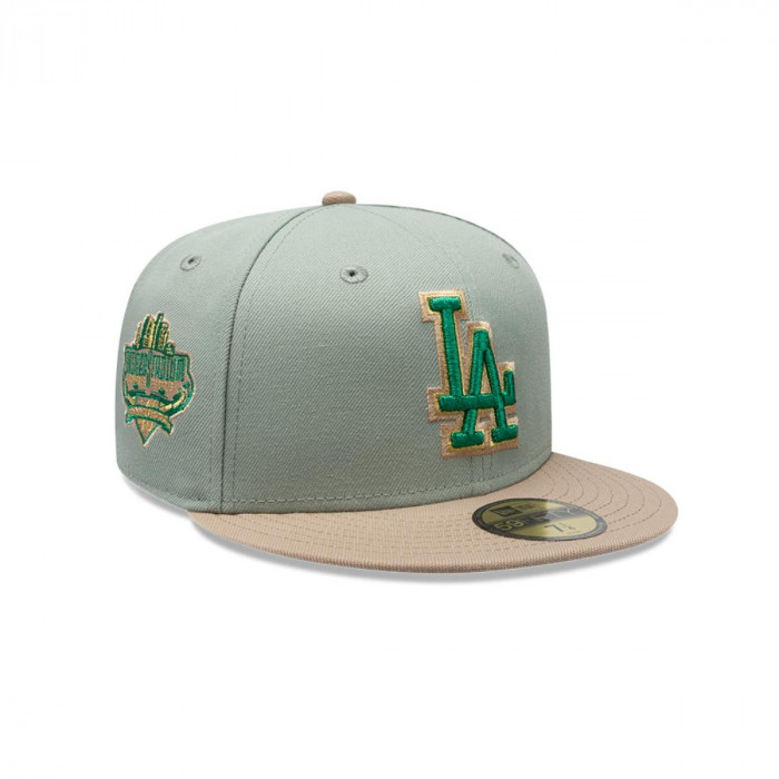 Gorra 59Fifty Los Angeles Dodgers MLB Green Camel
