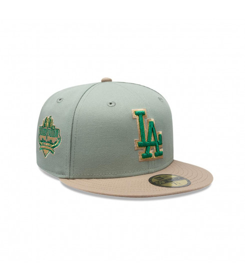 Gorra 59Fifty Los Angeles Dodgers MLB Green Camel