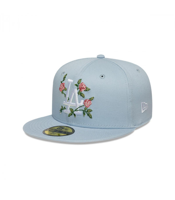 Gorra 59Fifty Los Angeles Dodgers MLB Floral Celeste