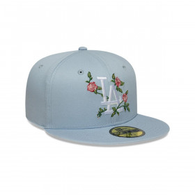 Gorra 59Fifty Los Angeles Dodgers MLB Floral Celeste