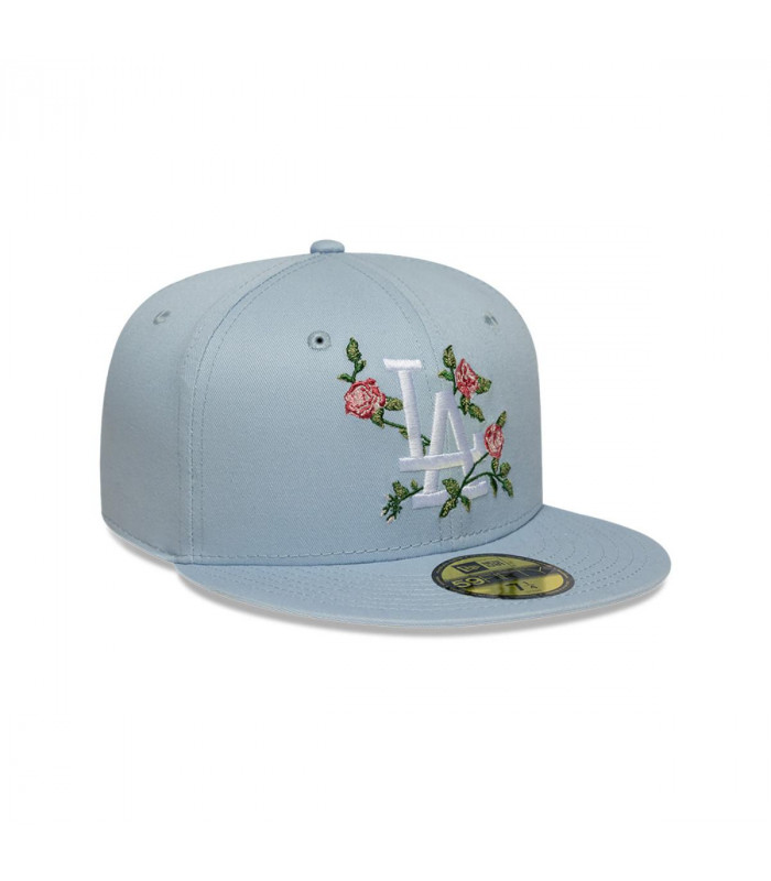 Gorra 59Fifty Los Angeles Dodgers MLB Floral Celeste