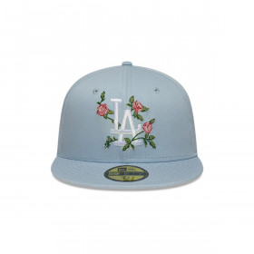 Gorra 59Fifty Los Angeles Dodgers MLB Floral Celeste