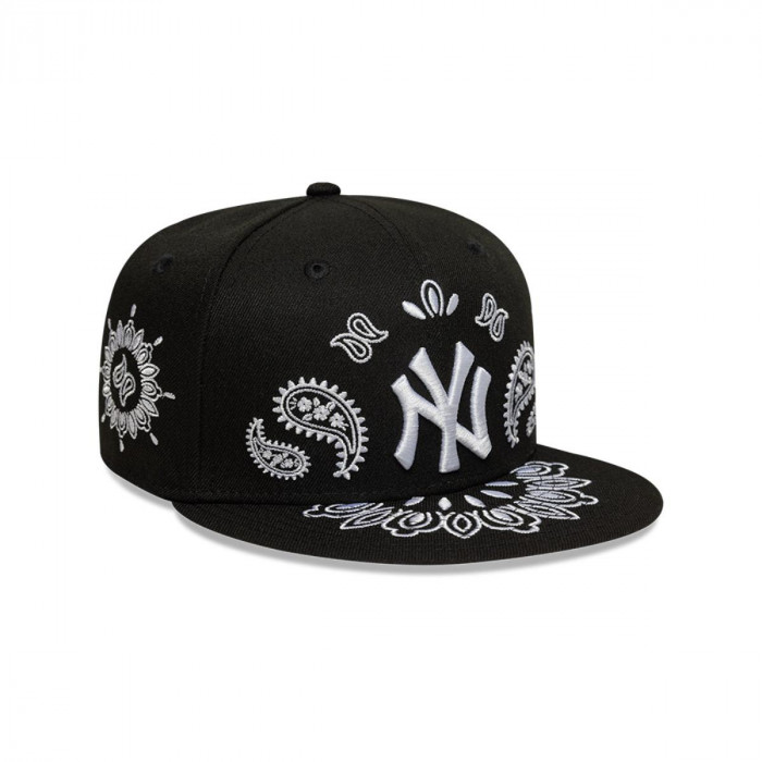 Gorra 59Fifty New York Yankees Paisley Negro