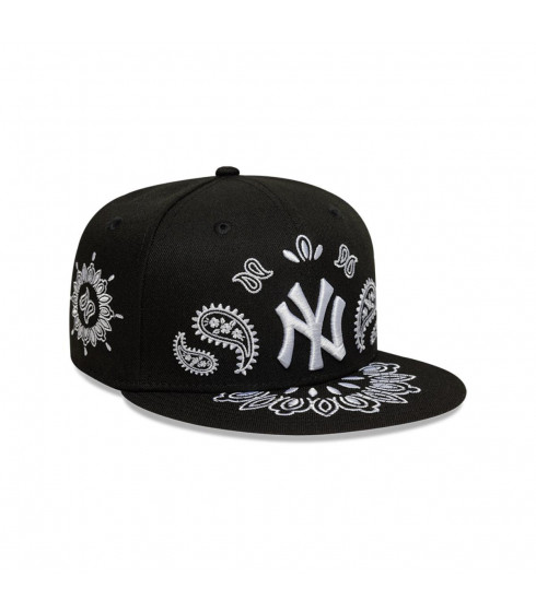 Gorra 59Fifty New York Yankees Paisley Negro