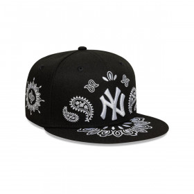 Gorra 59Fifty New York Yankees Paisley Negro