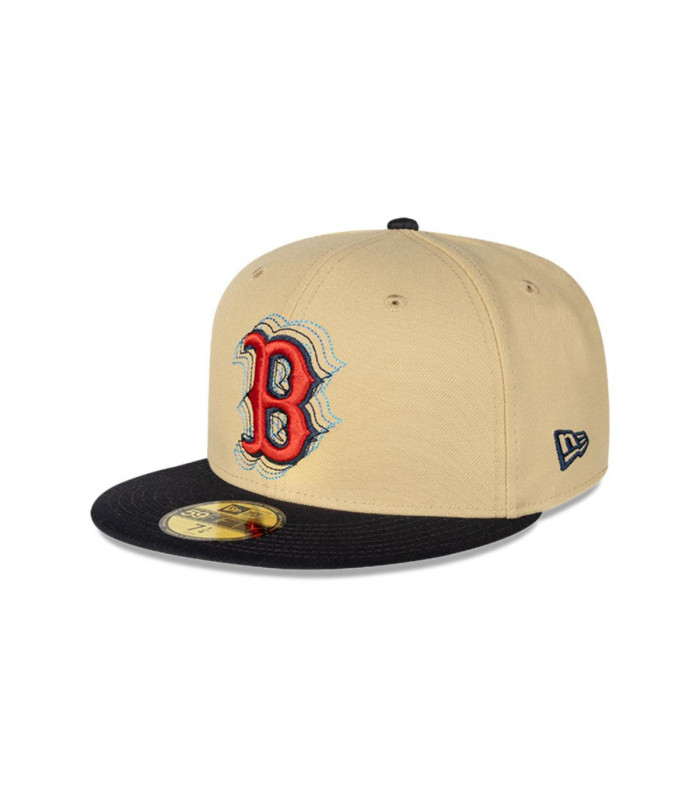 Gorra 59Fifty Boston Rojo Sox MLB Pack Illusion Dorado
