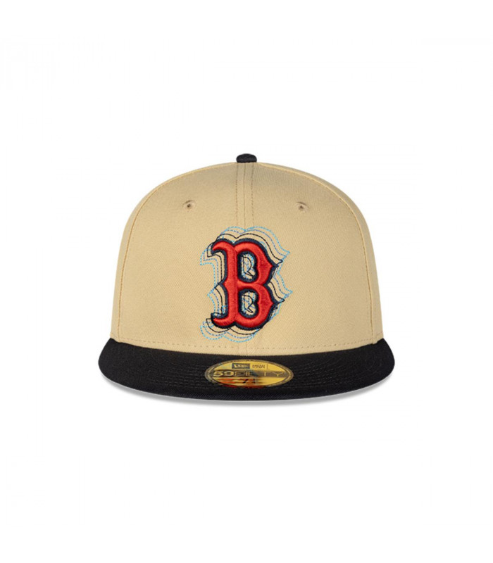 Gorra 59Fifty Boston Rojo Sox MLB Pack Illusion Dorado