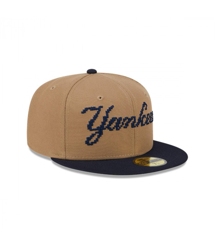 Gorra 59Fifty New York Yankees MLB 8-Bit Wordmark Beige
