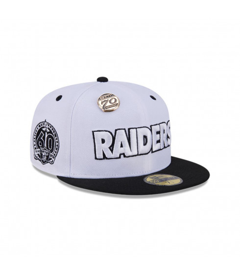Gorra 59fifty Las Vegas Raiders NFL 59Fifty Day Blanco