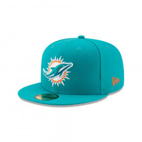 Gorra 59Fifty Miami Dolphins NFL  Clásicos Turquesa