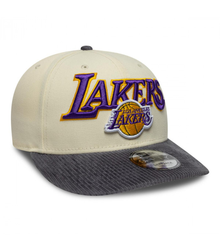 Gorra 9Fifty Los Angeles Lakers Cord Visor Beige
