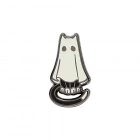 Pin New Era Ghost Cat Gris