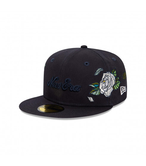 Gorra New Era 59Fifty Flower Icon Azul