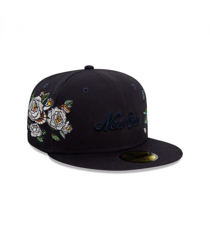 Gorra New Era 59Fifty Flower Icon Azul