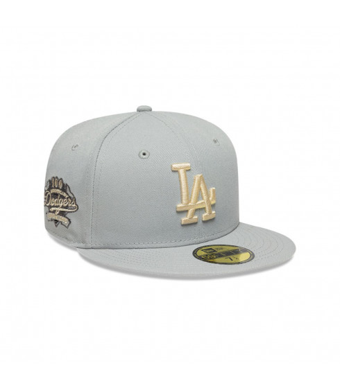 Gorra 59Fifty Los Angeles Dodgers MLB Wordmark Gris