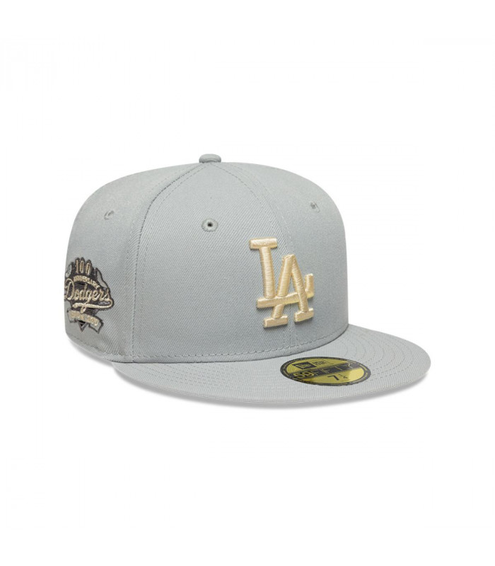 Gorra 59Fifty Los Angeles Dodgers MLB Wordmark Gris