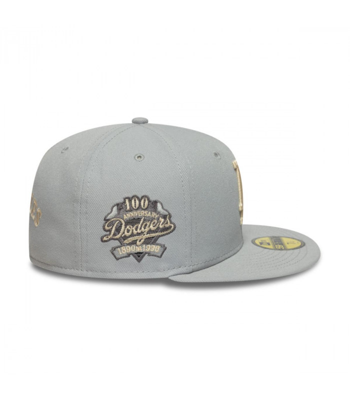 Gorra 59Fifty Los Angeles Dodgers MLB Wordmark Gris