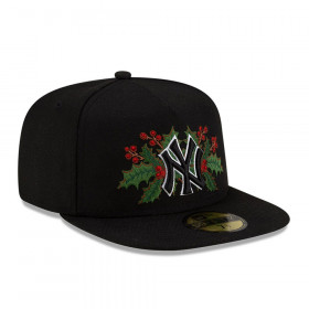 Gorra New Era 59Fifty New York Yankees Holly Negro