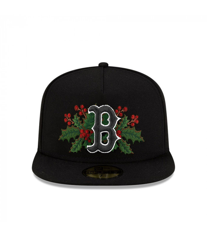 Gorra New Era 59Fifty Boston Red Sox Holly Negro