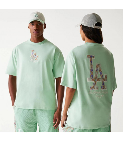 Polera Los Angeles Dodgers MLB Floral Verde