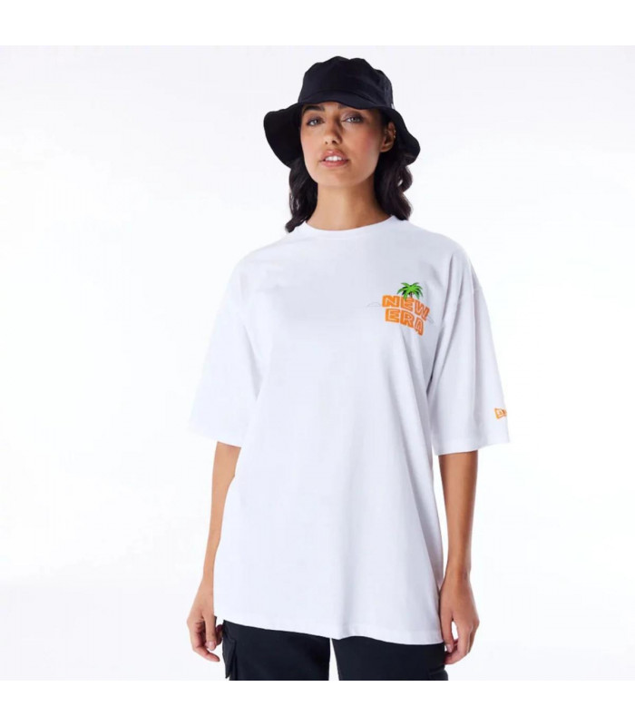 Polera New Era Brand City Graphic White