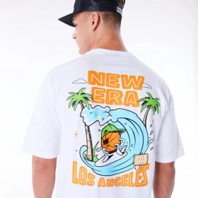 Polera New Era Brand City Graphic White